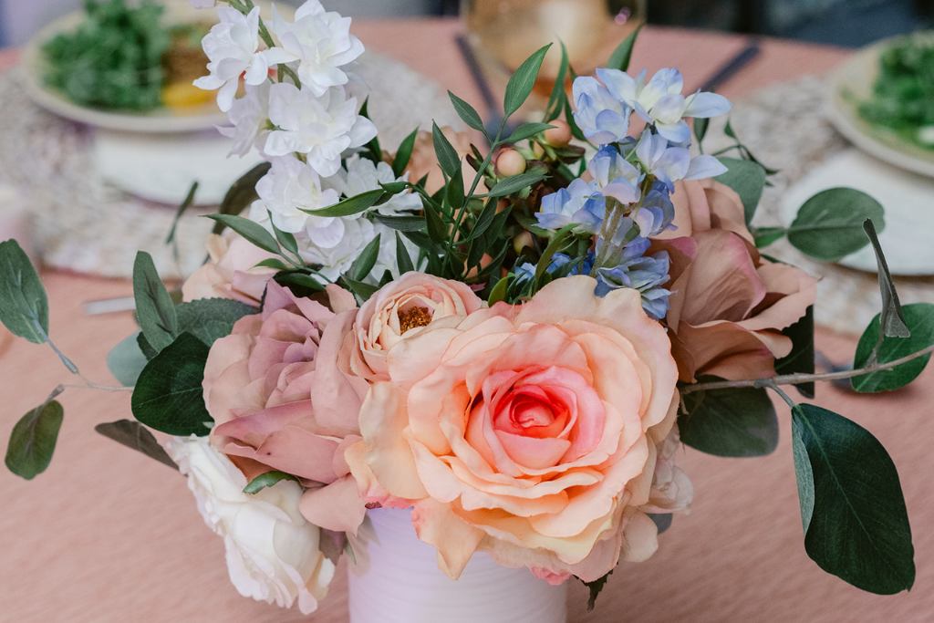 Silk floral arrangement