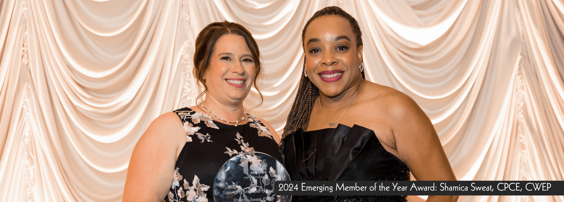 2024 Emerging Member of the Year Winner Shamica Sweat, CPCE, CWEP. Photo by Front Room Studios.